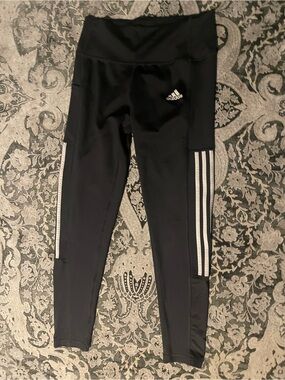 adidas Leggings with White Side Stripes